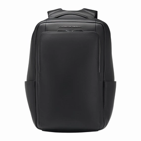 Porsche Design Roadster Leather Backpack Medium - Black Trending Hot Picks Mega Hot Offer