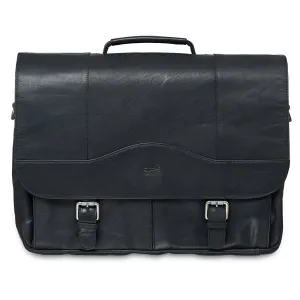 Instant Savings Deal Porthole Briefcase For 15.6" Laptop / Tablet With Rfid Secure Pocket, 16" X 4" X 11", Black