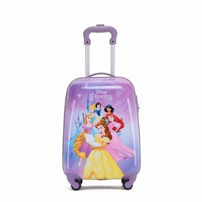 Limited Stock Offer Disney - Princesses Dis168 17In Small 4 Wheel Hard Suitcase - Purple