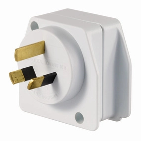 Qantas - Visitor To Au/Nz Travel Adaptor - White Dont Wait Save