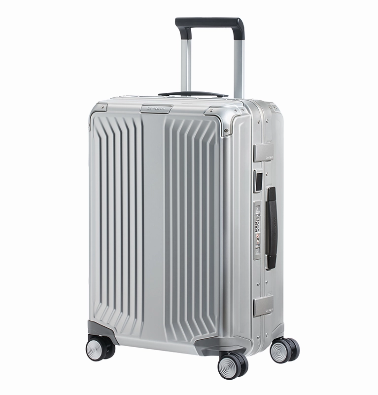 Samsonite - Lite Box Alu 55Cm Small 4 Wheel Hard Suitcase - Aluminium Hot Pick Online
