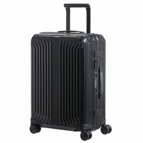 Instant Discount Samsonite - Lite Box Alu 55Cm Small 4 Wheel Hard Suitcase - Black