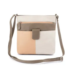 Franco Bonini - 12-242 Ladies Small Leather Shoulder Bag - Bone Multi Shop Hot Deals Shop Grab Offer