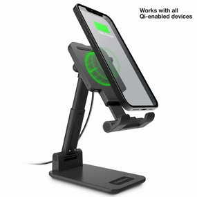 Price Slash Today Todays Mega Savings Powerfold 10W Wireless Fast Charging Stand | Black