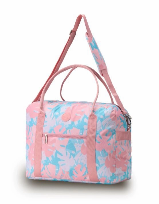 Price Slash Today Limited Time Hot Deal Tosca - Tca935-M Fashion Overnight Tote - Pink/Palm