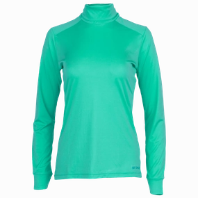 Todays Mega Savings Women'S Peach Skins Solid T-Neck - Lagoon
