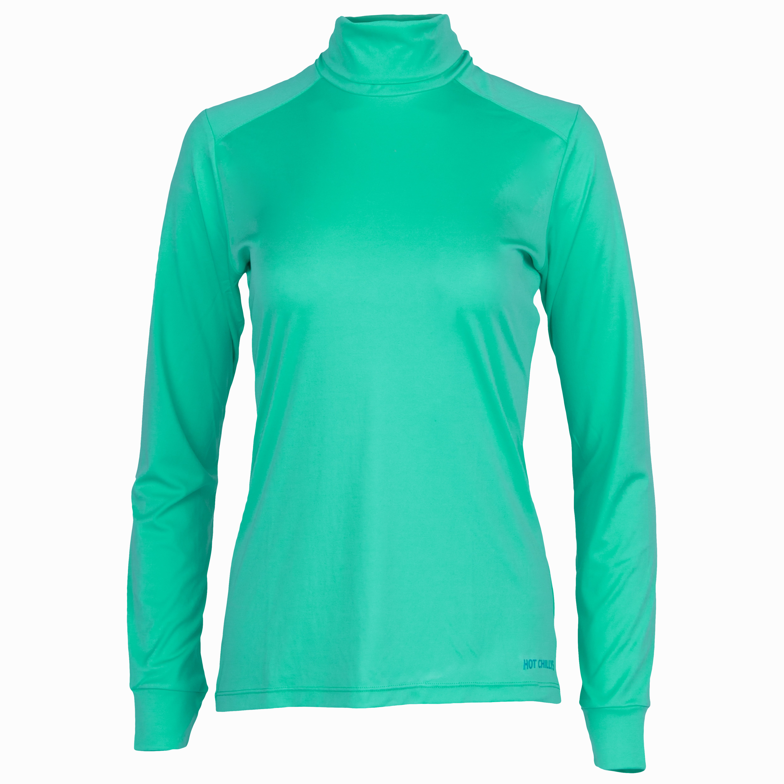 Todays Hot Savings Women'S Peach Skins Solid T-Neck - Lagoon