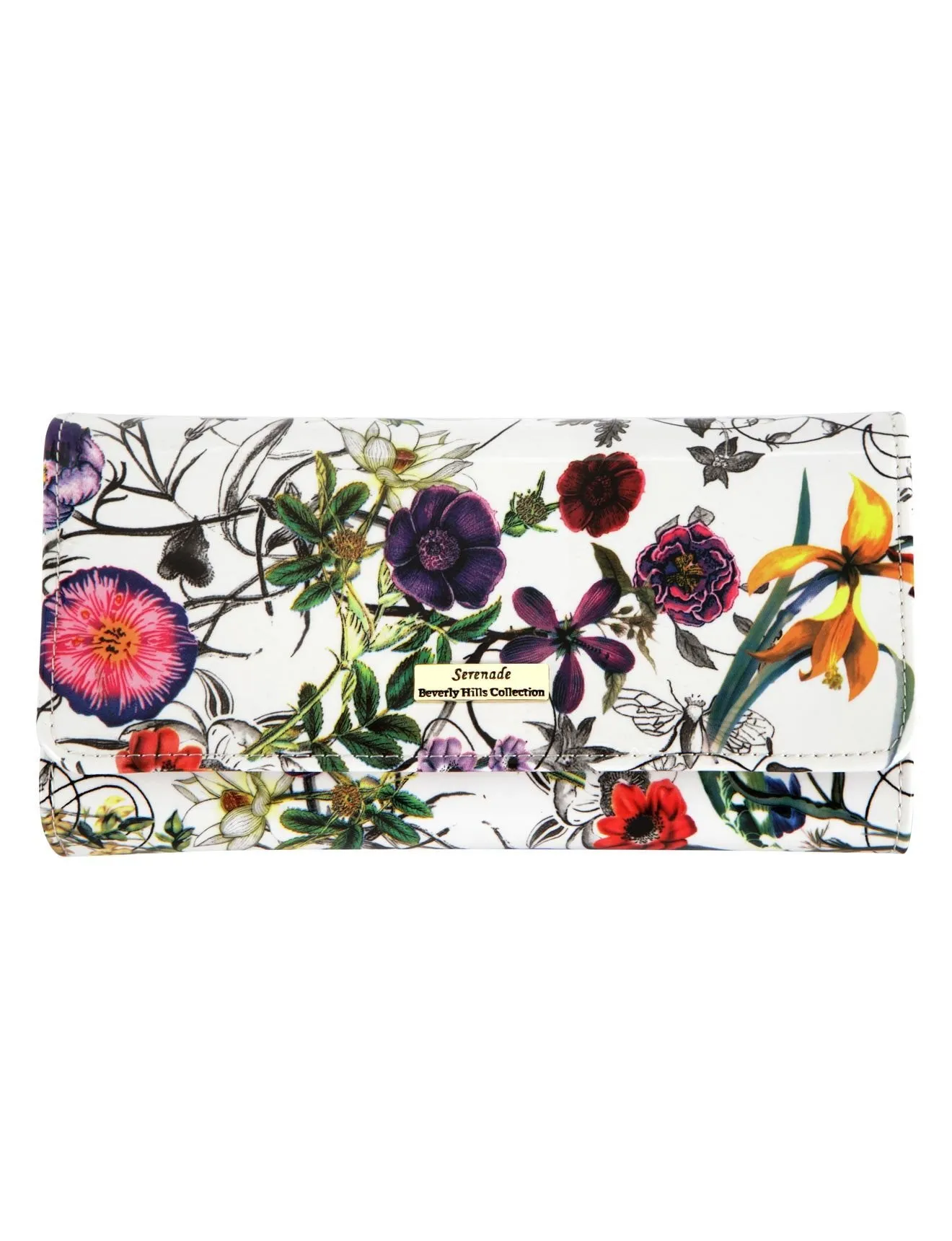 Serenade - Botanics Wsh4701(G) Rfid Blocking Large Leather Wallet - Floral MustHave Gift Ideas