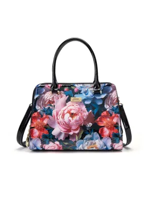EndofWeek Deals Serenade - Sf14-0343 Marguerite Grip Handle Leather Bag