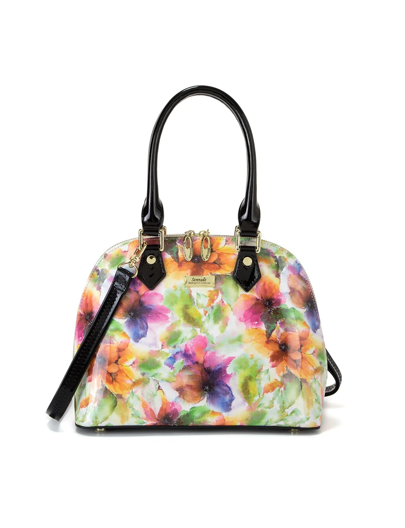 Serenade - Sn89-0671 Amelia Dome Patent Leather - Floral Surprise Discount Today