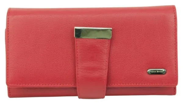 Franco Bonini - 4207 Ladies Leather Wallet - Red Gift Sale Event Grab It Fast