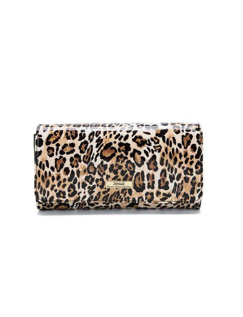 Serenade - Wsn8801 Wild Cat Large Wallet - Leopard Mega Online Discount