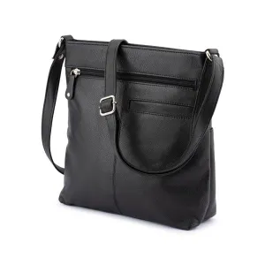 Flash Deal Alert Big Price Drop Franco Bonini - 1300 Large Front Tab Multi Pocket Side Bag- Black