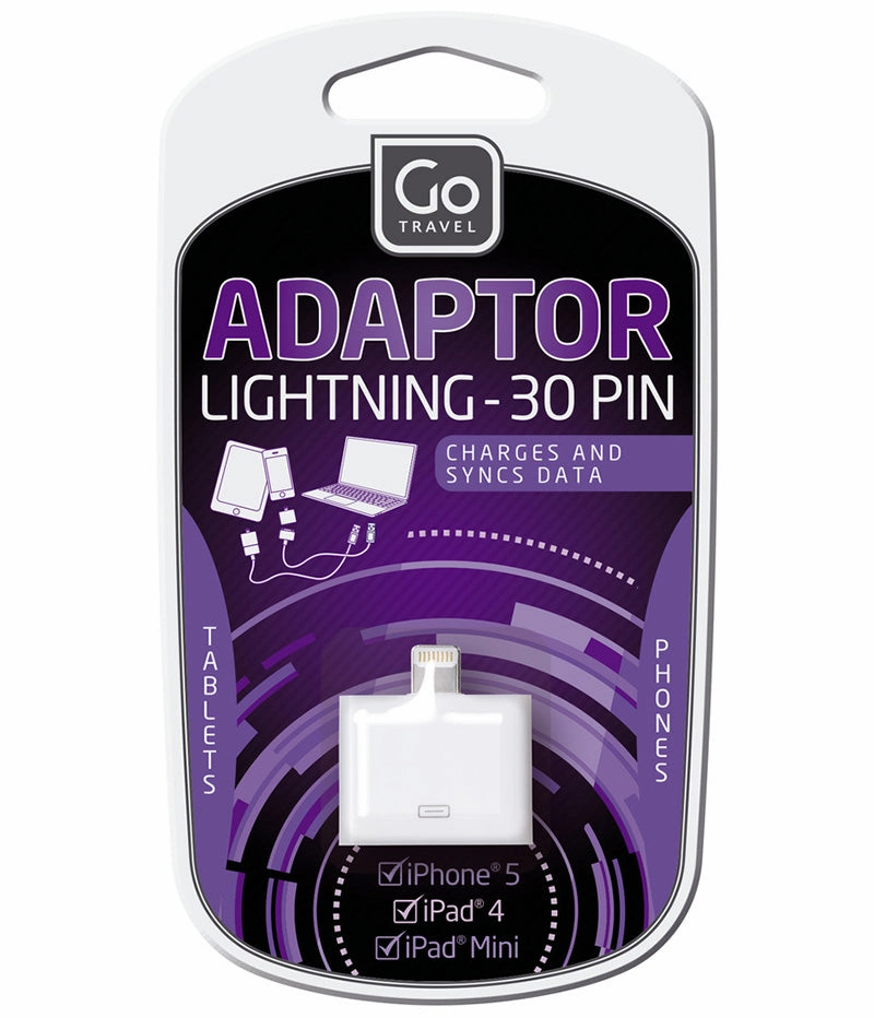 Go Travel Accessories - 30 Pin Lightning Adaptor - White Shop Hot Deals Big Hot Sale