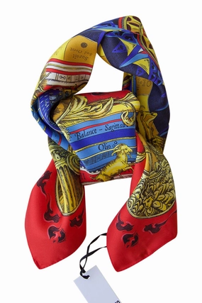 Silk Scarf With Beautiful Print By Moschino Weekend Sale Special Shop Smart Deals