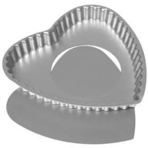 Silverwood 23cm Heart Flan Tin