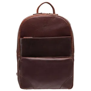 Clearance Sale Slim Backpack For 14" Laptop, 12" X 4" X 16.25", Brown