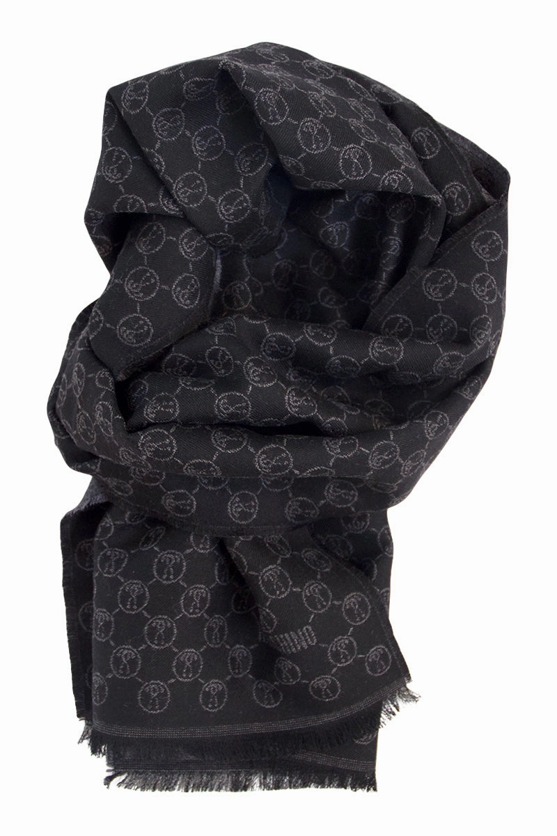 Soft Wool Scarf In Grey And Black Moschino Flash Pick Today Daily Clearance Deal