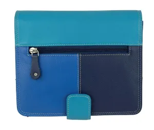 Franco Bonini - 1321 Leather Organised Handbag - Blue/Multi Clearance Event Mega Discount Event