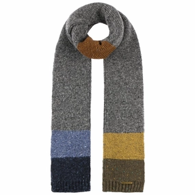 Donegal Wool Colour Block Knit Scarf Todays Trending Deals Mega Discount Event