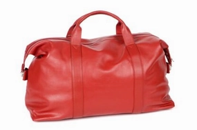 Oran - A-9929 Weekender Soft Leather Overnight Bag - Red MustHave Gift Ideas Save Big Today