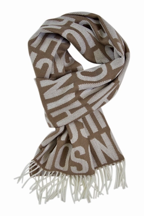 Camel Merino Scarf Moschino Best Deal Alert Todays Special Savings