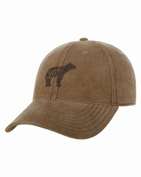 MustShop Sale Stetson Embroidered Bear Corduroy Cap