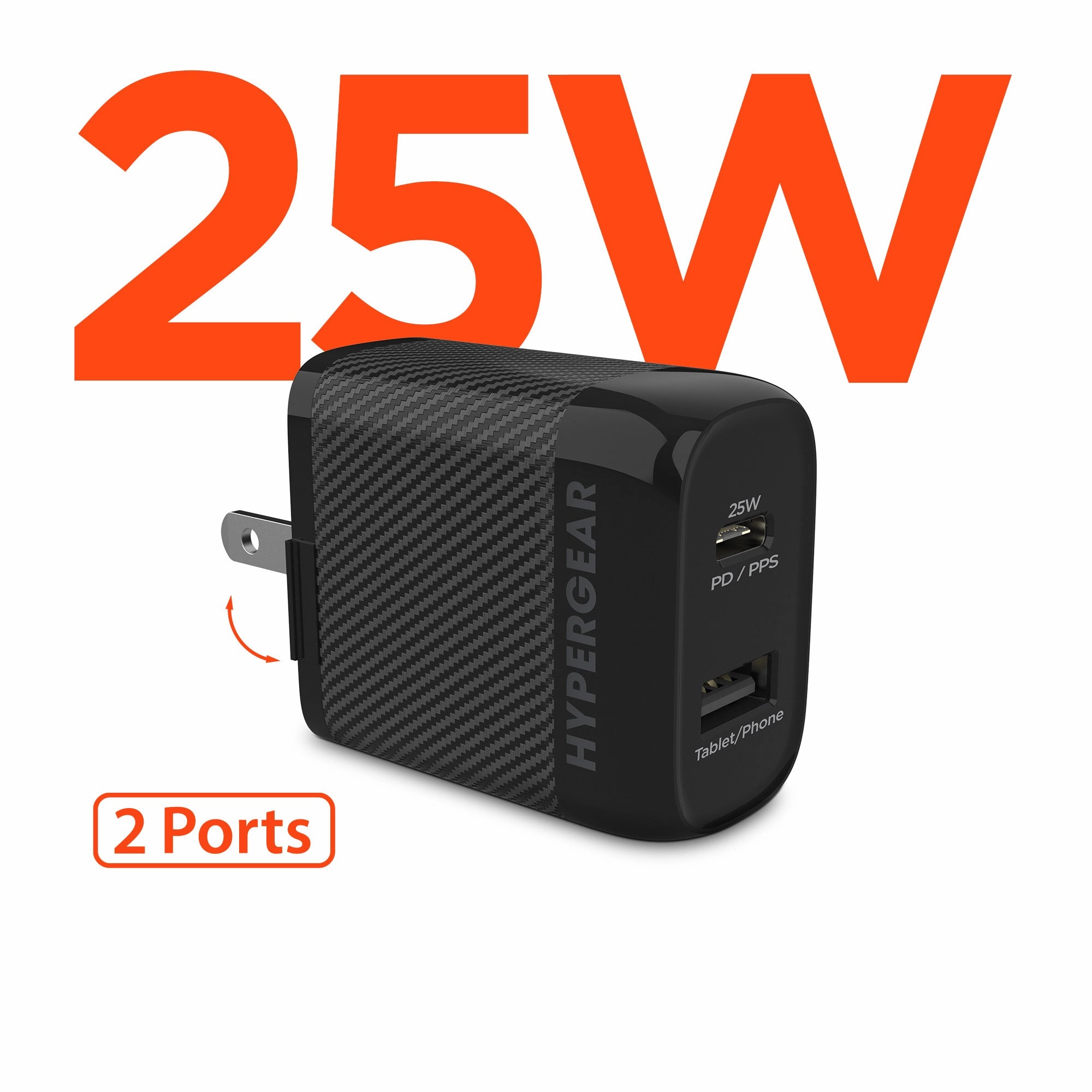 Speedboost 25W Usb-C & 12W Usb Wall Charger With Pd/Pps | Black New Arrival Discount Sweet Deal Inside