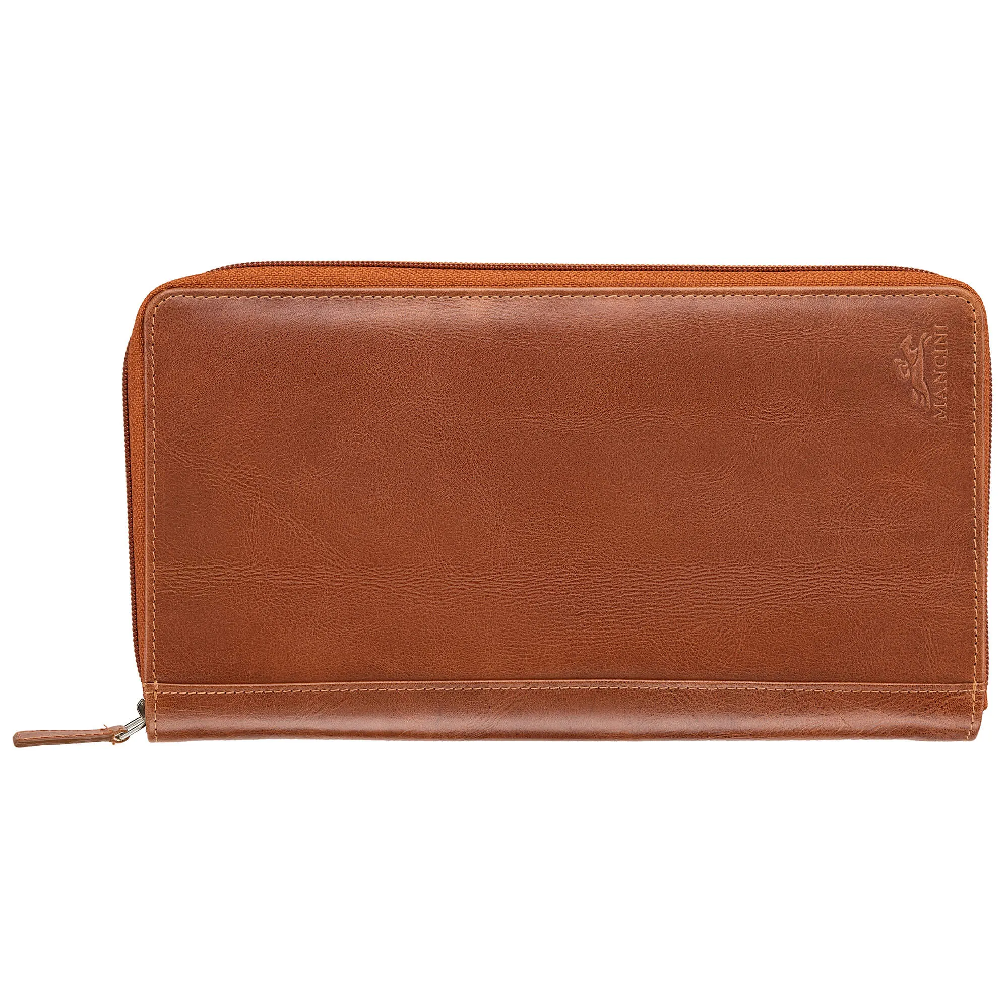 Mancini Leather Rfid Secure Deluxe Passport / Travel Organizer Clearance Sale