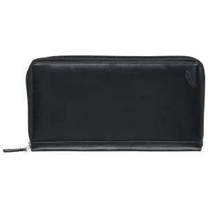 Mancini Leather Rfid Secure Deluxe Passport / Travel Organizer Grab It Fast