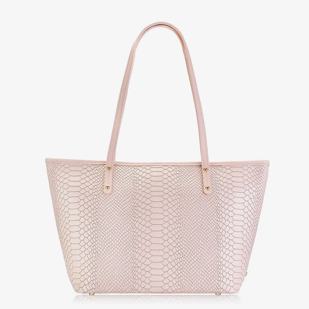 Limited Stock Hot Deal Gigi New York Zip Taylor Tote Embossed Python Leather