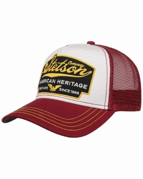 Trending Deals Today Stetson American Heritage Bordeaux Trucker Cap