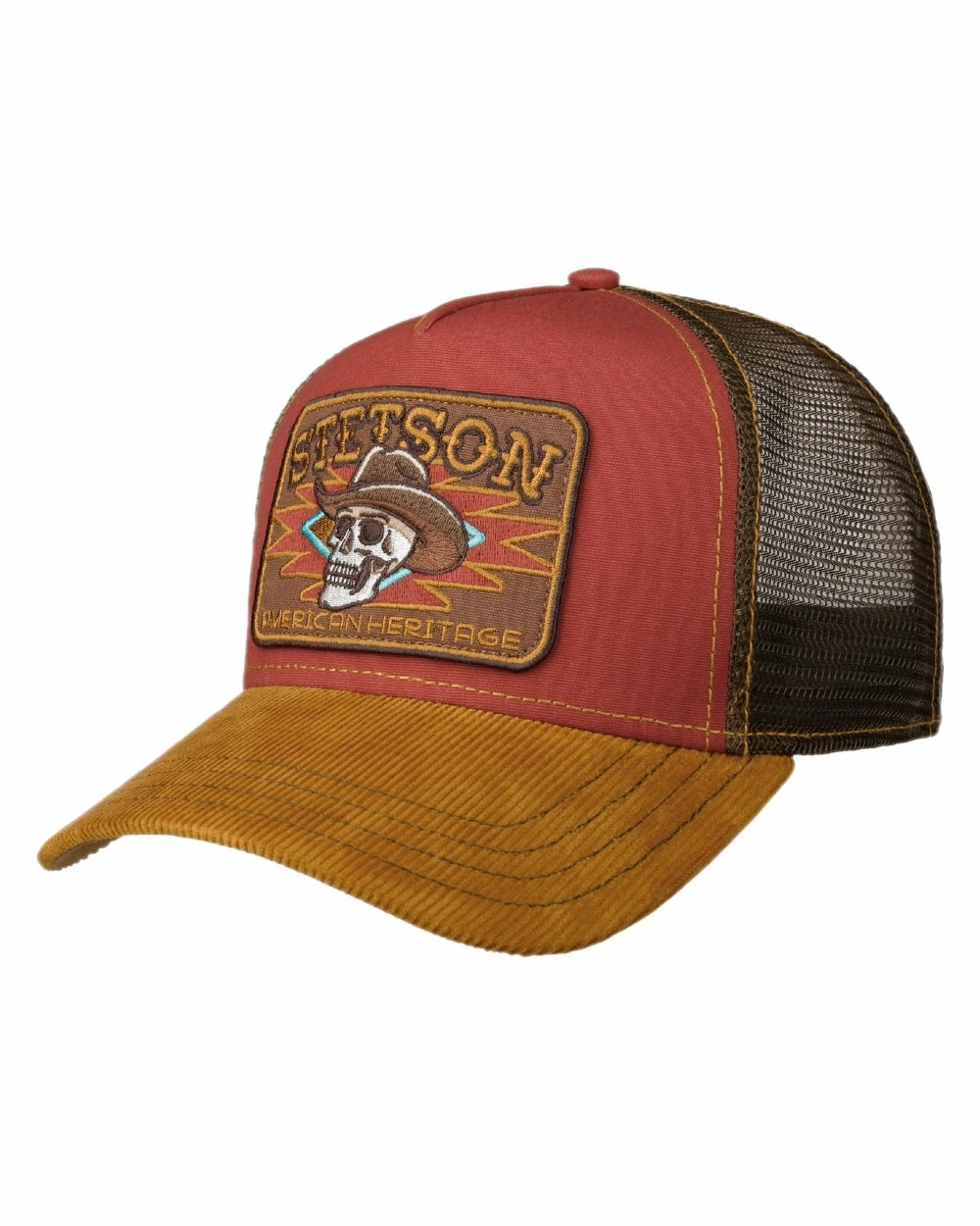 Hot Pick Sale Stetson Cowboy Skull Trucker Cap