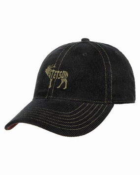 Stetson Embroidered Deer Corduroy Cap Clearance Alert Now