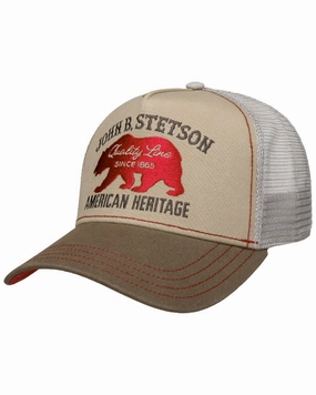 Stetson Jbs Bear Beige Trucker Cap Price Drop Alert