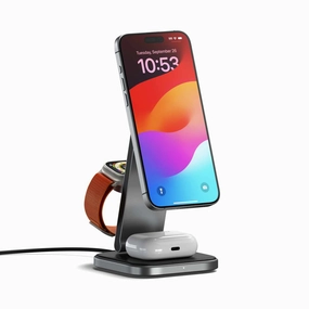 Stq31Fmea 3-In-1 Foldable Qi2 Wireless Charging Stand Space Gray Trending Today Steal Dont Miss Out
