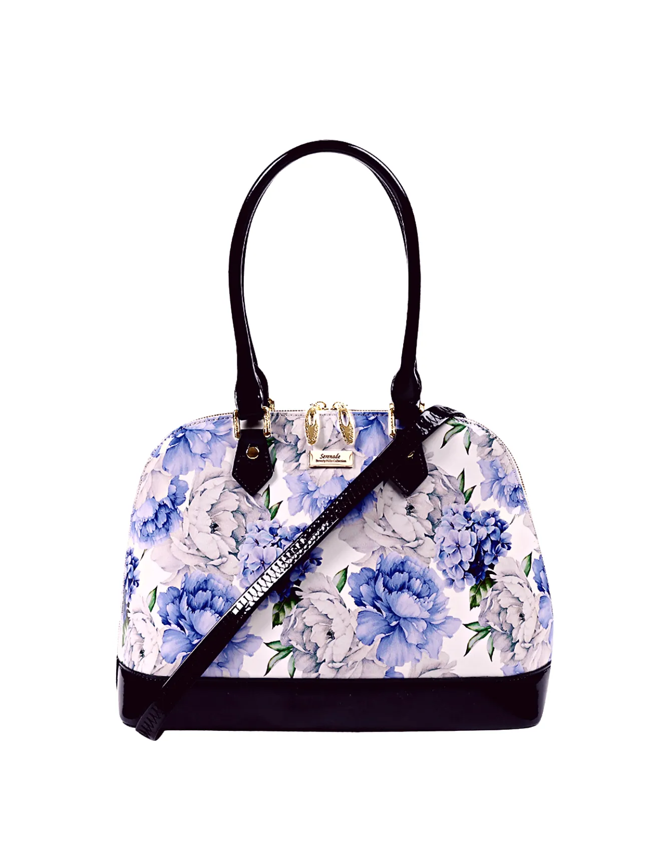 Serenade - Sn52-6801 Peony Dome Leather Bag - Peony Today Only Steal