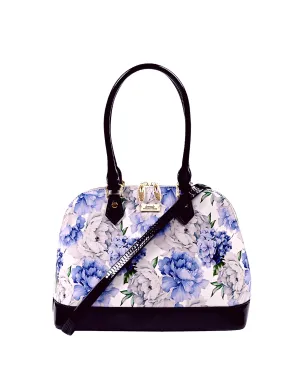 Serenade - Sn52-6801 Peony Dome Leather Bag - Peony Today Only Steal