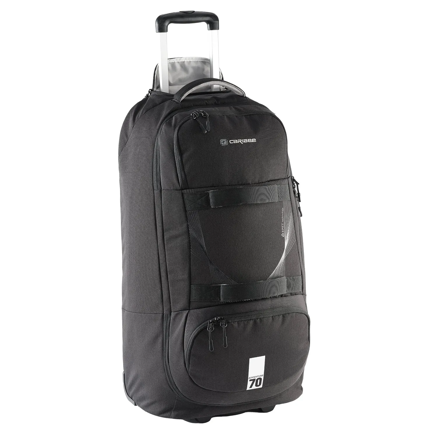 Caribee- Adventure 70L Duffle W Backpack Straps - Black Special Price Today