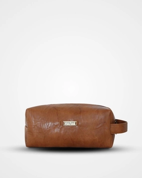 The Crushed Tan Leather Toiletry Bag Ii Dopp Kit Grab Todays Deal Flash Sale Alert Now