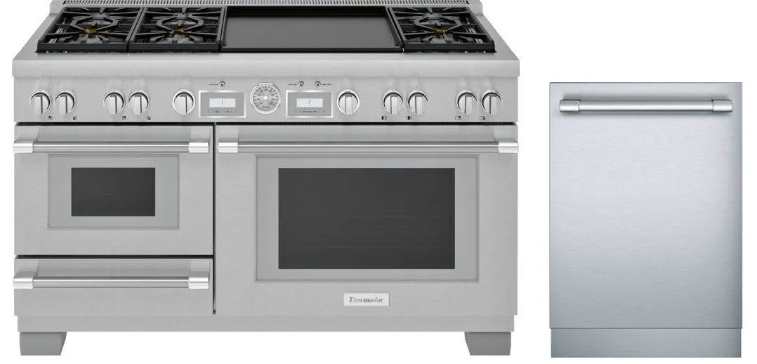 *Thermador Pro 60" Dual Fuel Range PRD606WESG   Emerald Dishwasher DWHD560CFP