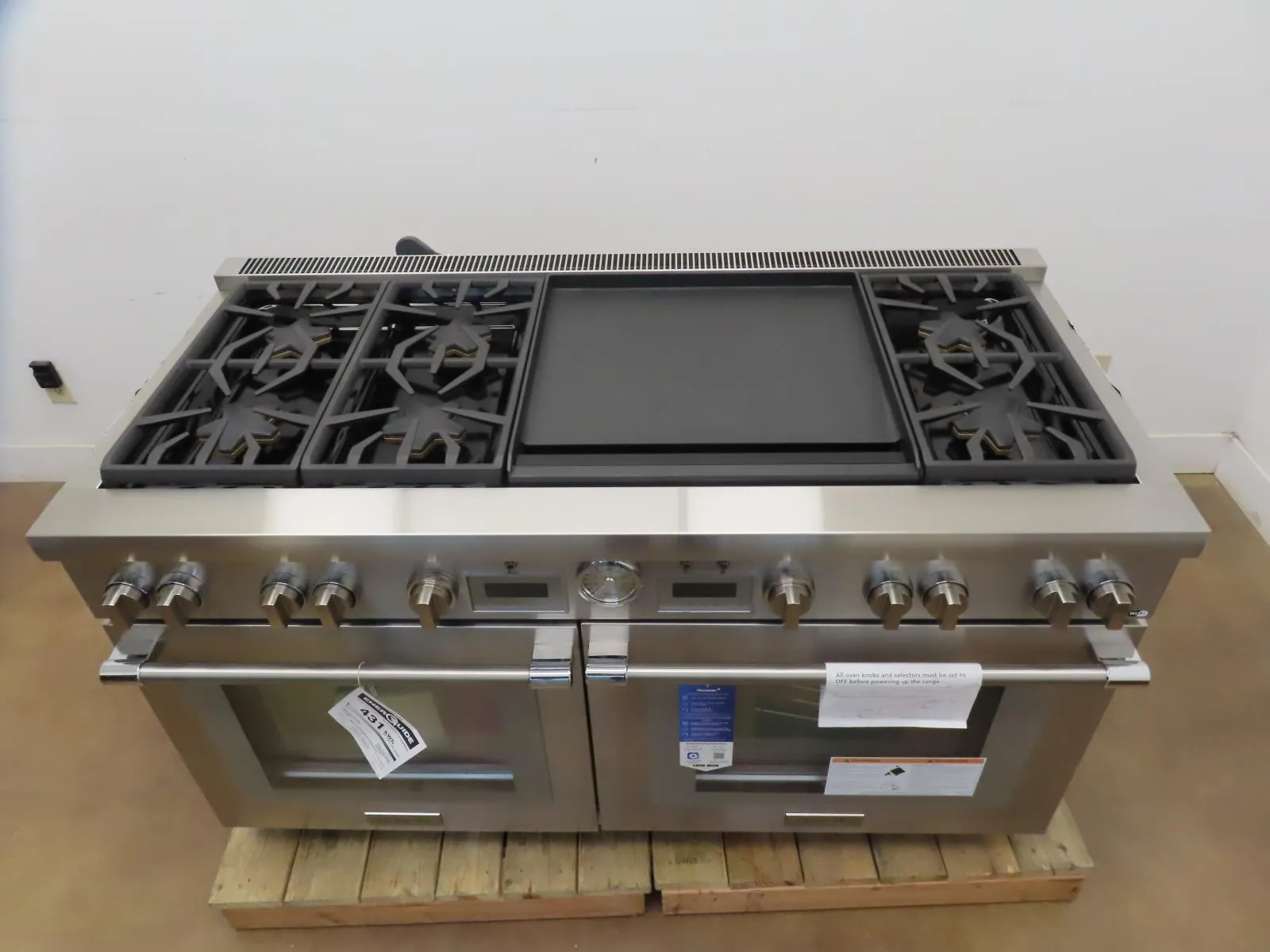 Thermador Pro Grand PRD606WEG 60'' ProStyle Dual Fuel Range Full Warranty Pics