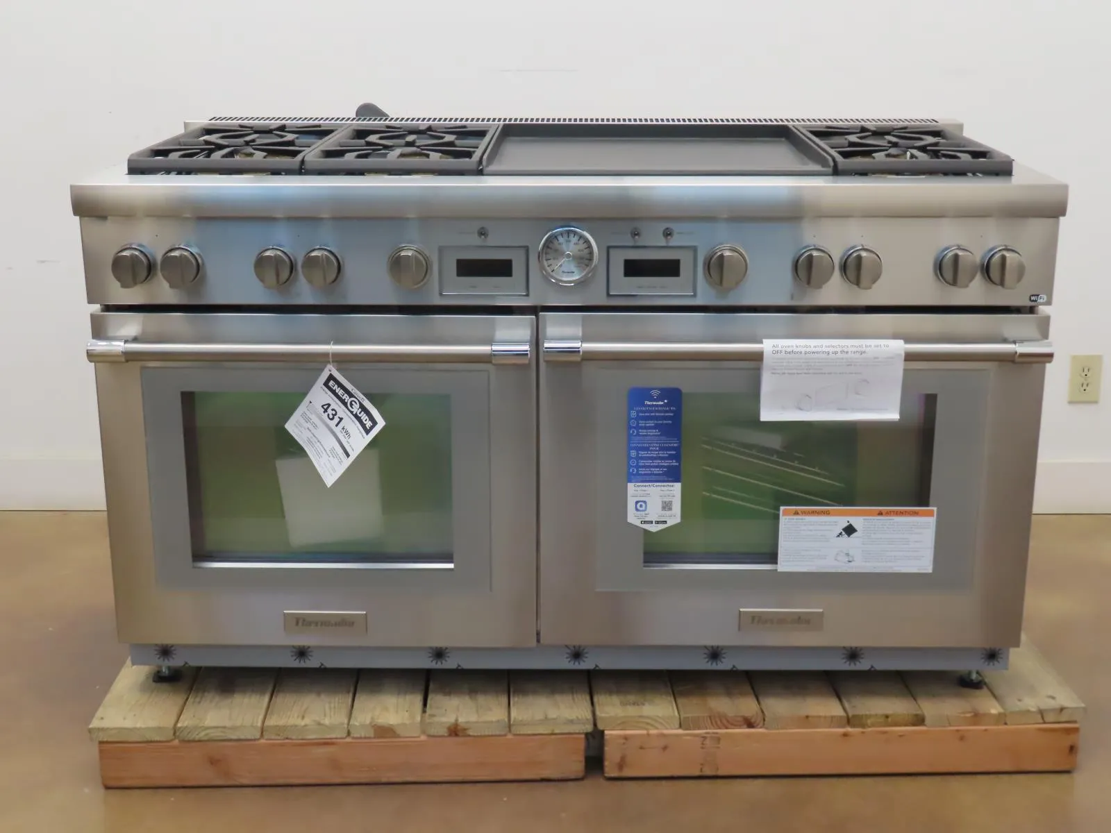 Thermador Pro Grand PRD606WEG 60'' ProStyle Dual Fuel Range Full Warranty Pics