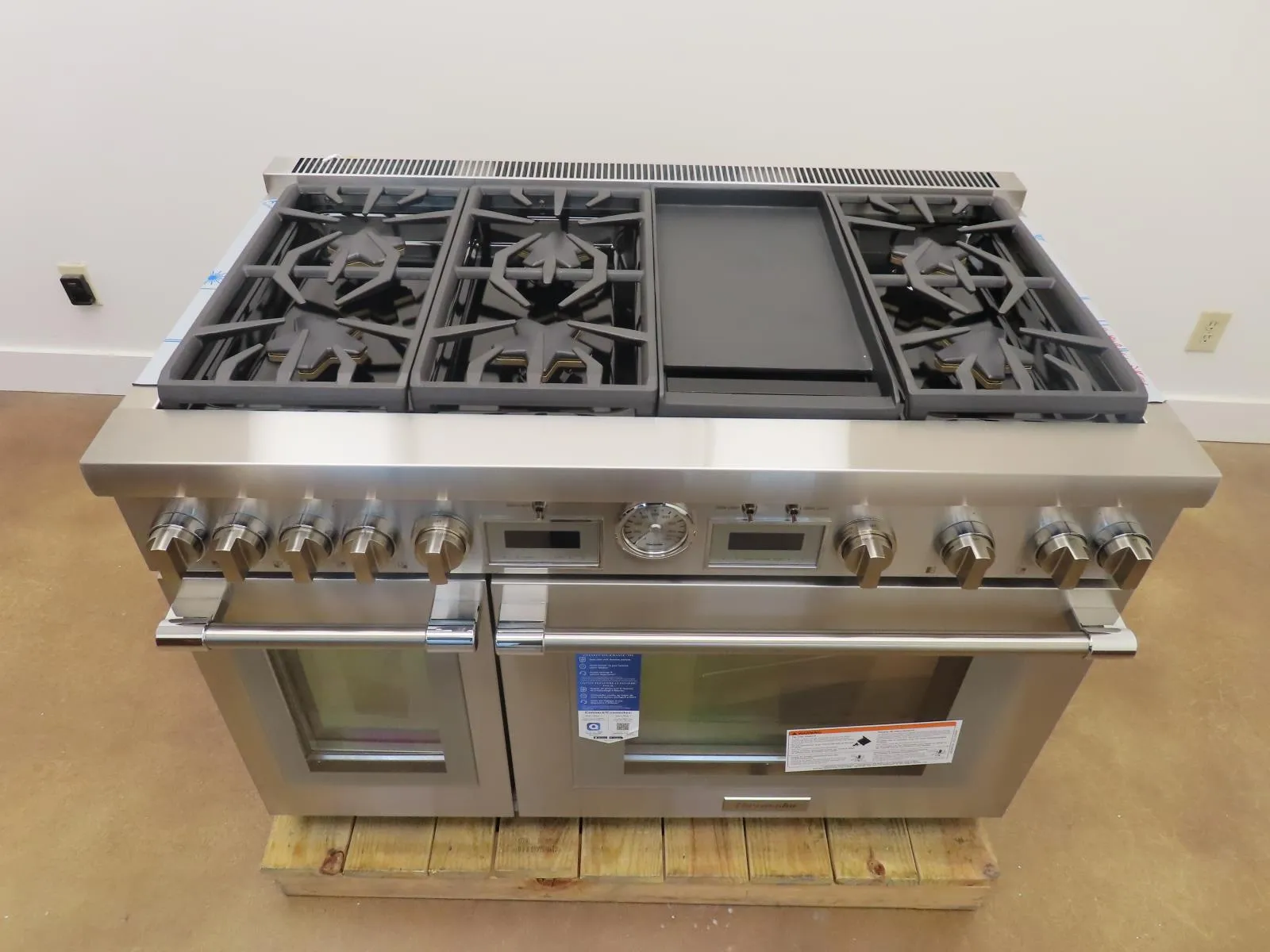 Thermador Pro Grand PRG486WDG 48" 6 Sealed Star Burners Pro-Style Gas Range Pics