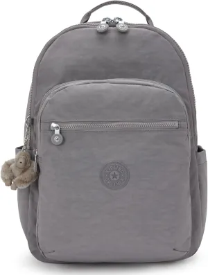 Kipling Seoul Large 15" Laptop Backpack - Inviting Grey Today Only Offer Grab the Deal Now