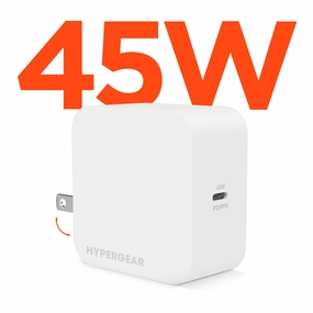Grab It Now Online Exclusive Steal Speedboost 45W Usb-C Pd Laptop Wall Charger With Pps | White