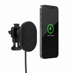 Blu Element Qi2 Wireless Charging Car Mount 15W Magsafe Compatible Black Dont Miss This Steal Shop Grab Savings