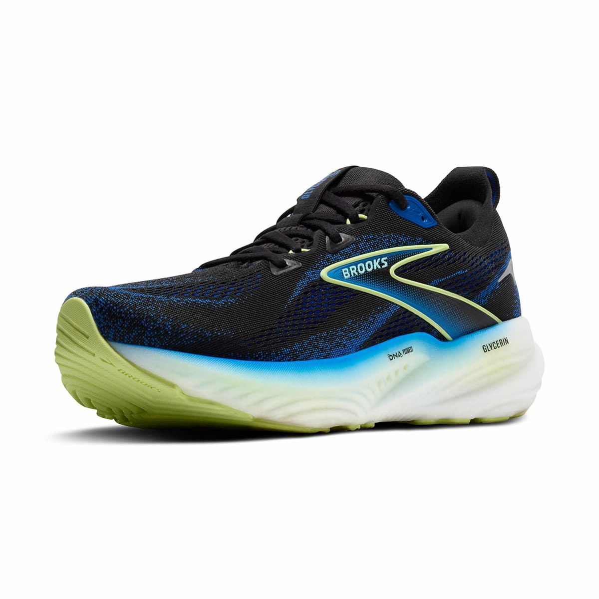 Brooks Glycerin 22 Mens | Black/Cobalt/Neo Yellow Limited Time Hot Deal Hot Price Drop