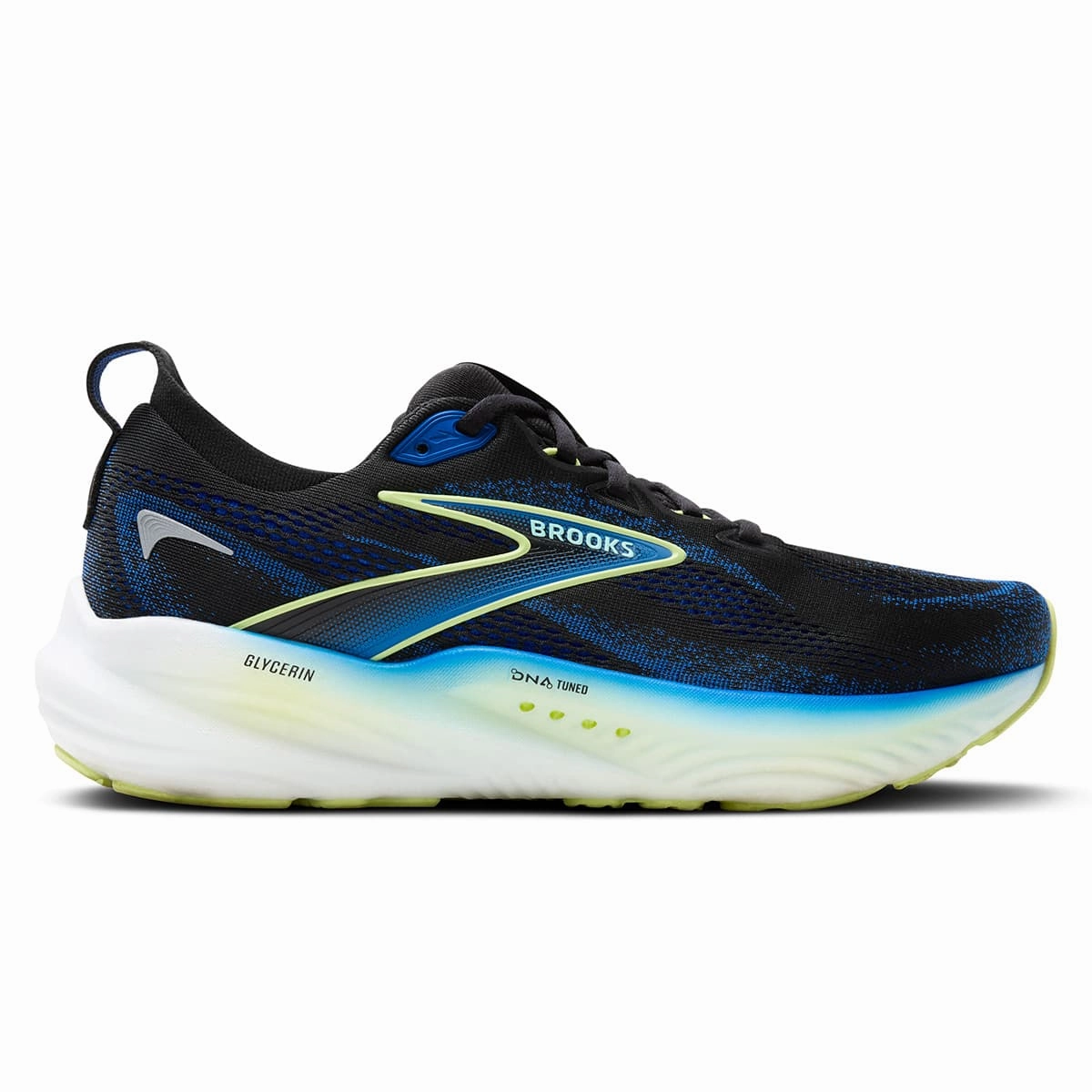 Limited Stock Offer Brooks Glycerin 22 Mens | Black/Cobalt/Neo Yellow
