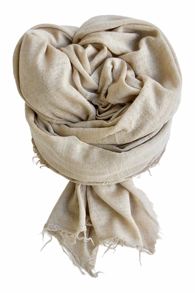 Cashmere Scarf In 100% Luxurious Cashmere - Nude Special Occasion Discount Trending Savings Now